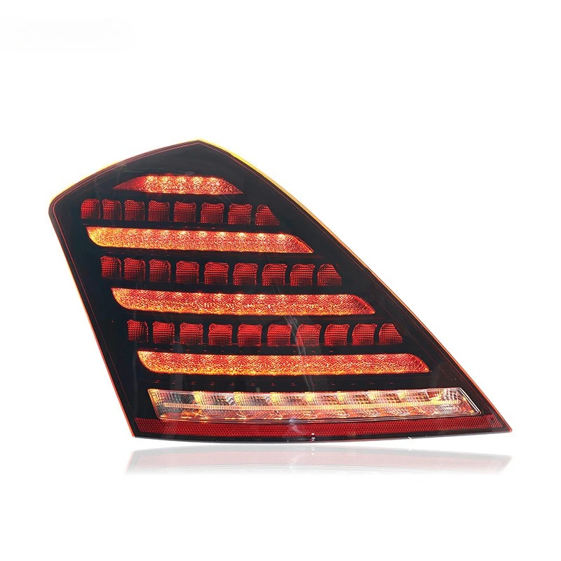 

Car tail light assembly LED running light water steering