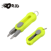 ORJD Foldable Fishing Scissor Portable Carbon Stainless Steel Knot Wire Braided Line Cutter Tool Fishing Tackle Accessories