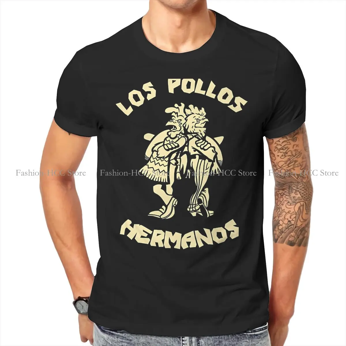 Cool Fashion TShirts Los Pollos Hermanos Fried Chicken Shop Men Harajuku Fabric Streetwear T Shirt