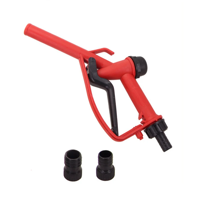 New 1pc Plastic Manual Heavy Duty Fuel Nozzle Gun With Hook Straight Nozzle - Diesel And Petrol Nozzle Max Flow 45L/M