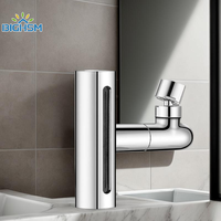 Kitchen Waterfall Three-mode Universal Swivel Extension Faucet Splash-proof Nozzle Sink Multi-function