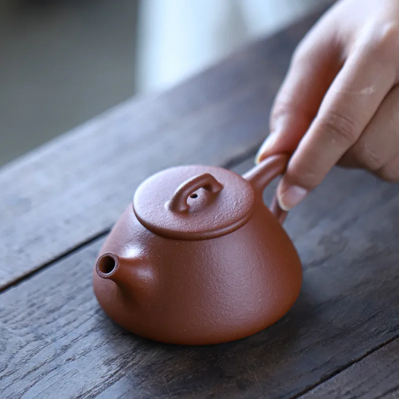 120cc Small Chaoshan Gongfu Teapot Handmade JiangpoNi Clay Yixing Zisha Teapot