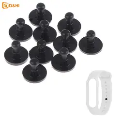 10/20Pcs Plastics Buckle For Mi Band Strap 6 5 Button For Xiaomi Bracelet 4 3 Smart Watch Accessories Replacement Spike