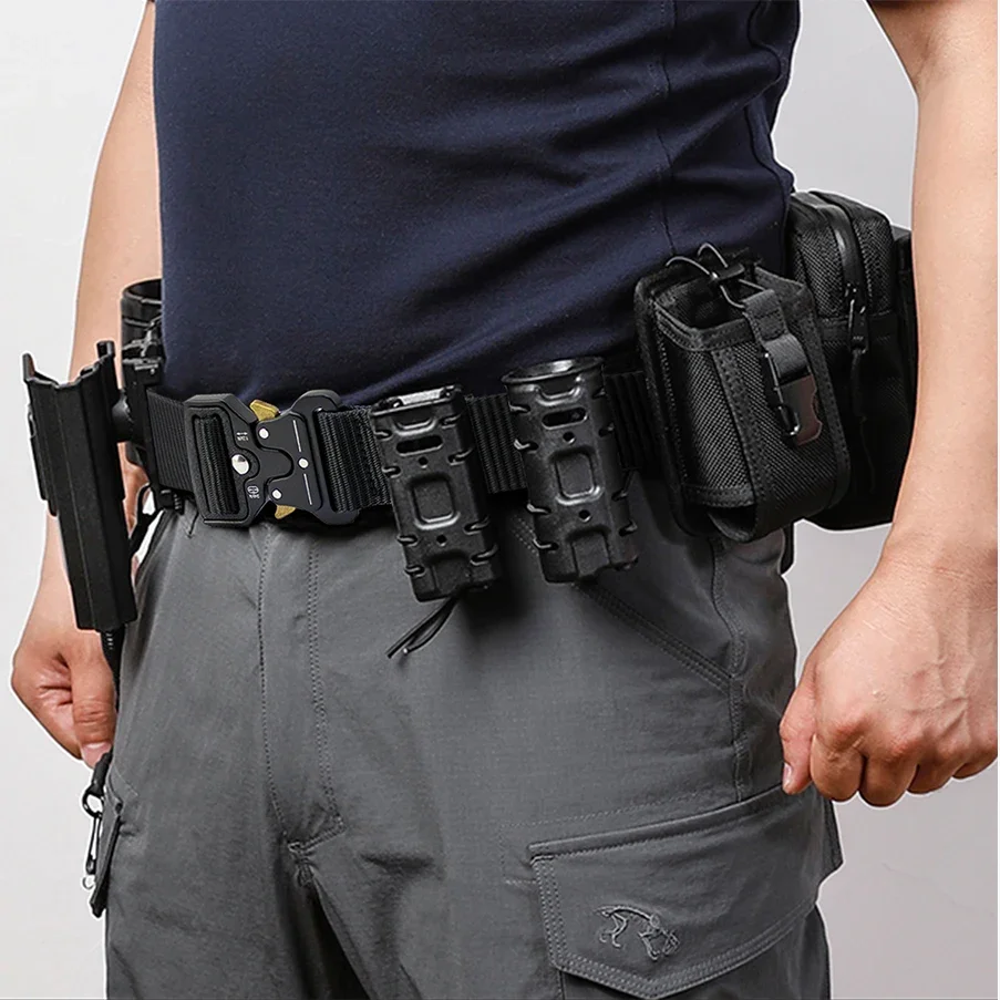 Männer Gürtel Outdoor Jagd Metall Taktische Gürtel Legierung Schnalle Marine Corps Leinwand Gürtel Männer Frauen Taktische Gürtel für Frauen – Detail 18