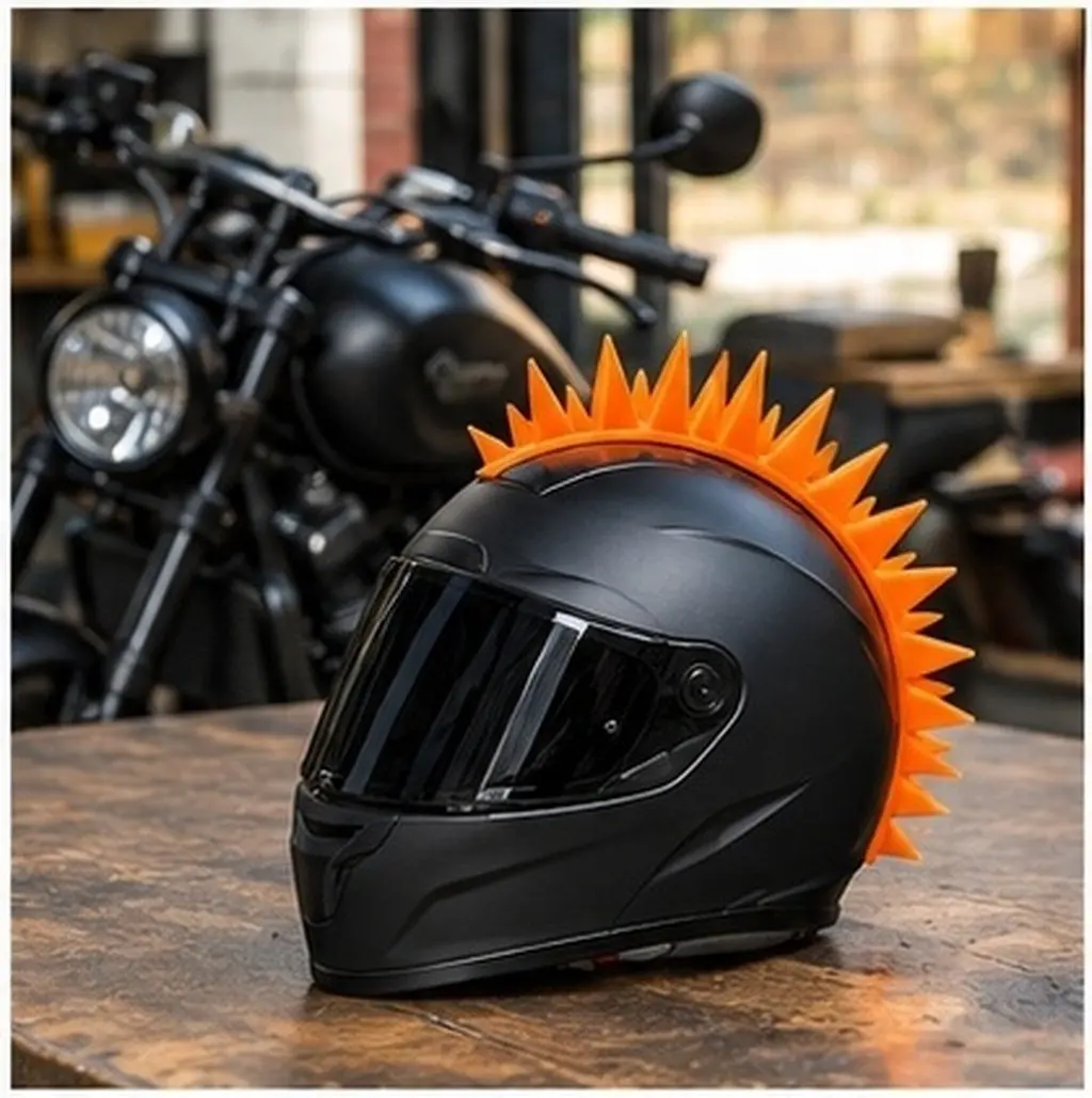 Fin Ornament Silicone Motorcycle Decoration Deformation-Resistant Unique Universal Fit