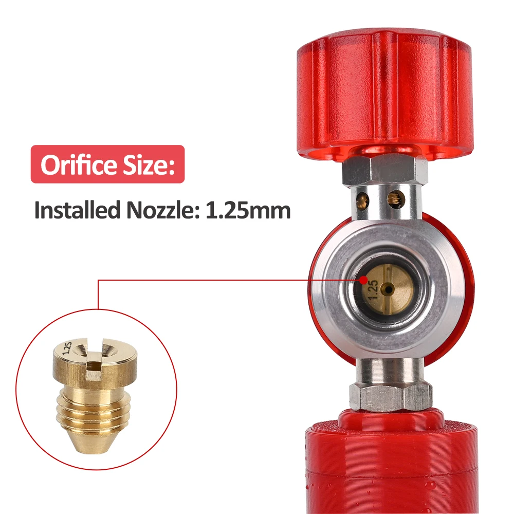 BEAR FORCE Unterdruck-Magnetsaugschaumkanone Pro, mit 1/4'' Schnellanschluss, Seifenkanone mit verstellbarer Düse