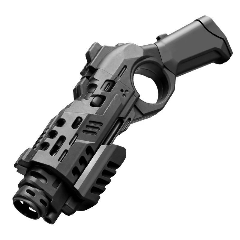 Mini-Pistole, Spielzeugpistole mit automatischer Auswurfschale, Ein-Tasten-Start, taktisches Spielen, Stressabbau, Spiele im Freien für Erwachsene