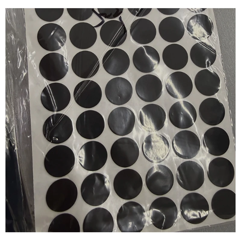 32mm Black Self Adhesive Anti Slip Silicone Bumper Pads Thick 0.2mm Furniture Cabinet Rubber Feet Pad Mat Shock Absorber