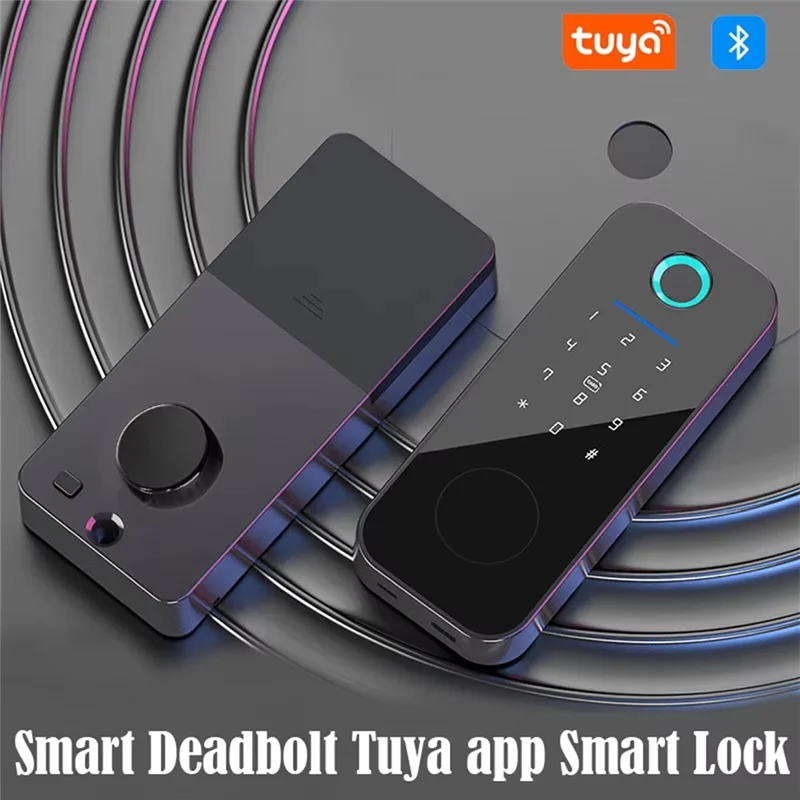 

FORW-Tuya App Remote Control Smart Door Lock Indoor House Electronic Lock Deadbolt Withkeys Lock