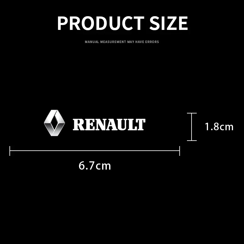 Car Emblem Logo Decorative Stickers Badge Decal For Renault ZOE QM6 Austral Kardian Rafale Kangoo Arkana Clio Koleos Megane 2 3