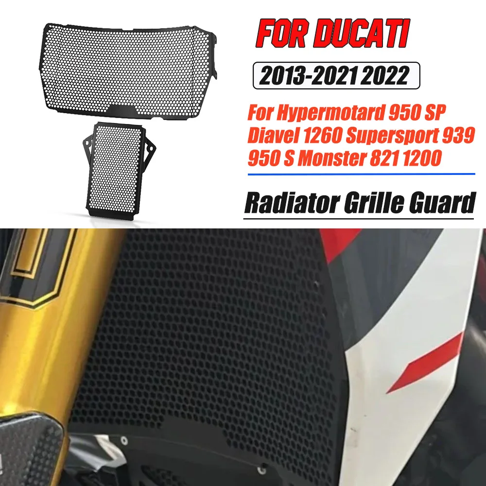 

Motocycle Radiator Grille Cover Protector Oil Cooler Guard For Ducati SuperSport / S / 939 / 939 S/ 950 / 950 S 2017- 2024 2025
