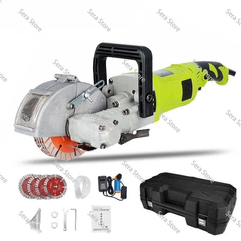 One-time forming of slotting machine, dust-free water and electricity engineering installation wall concrete cutting machine