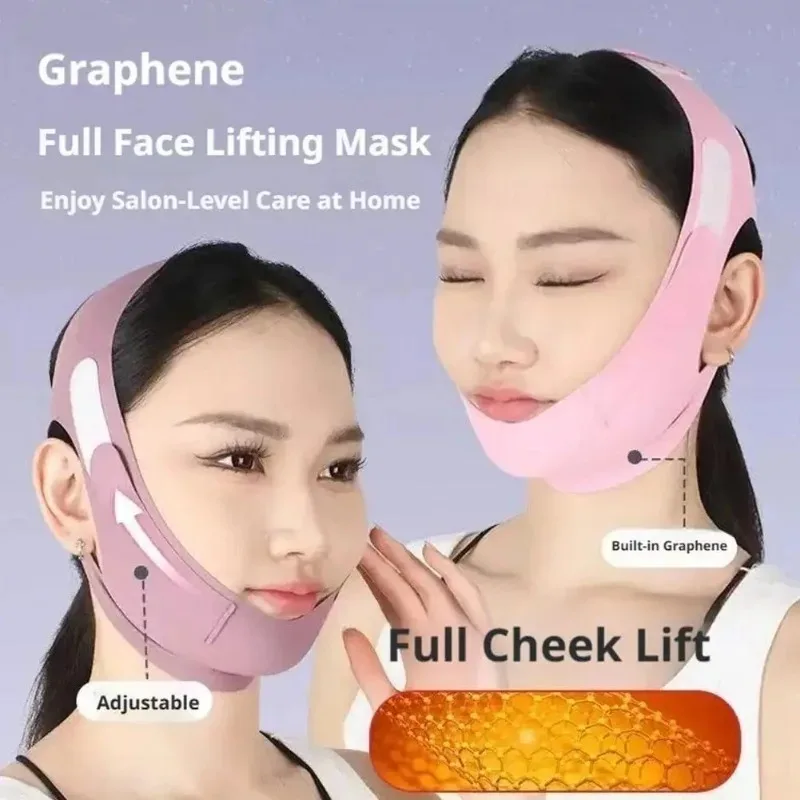 Beauty Face Sculpting Sleep Mask Reusable V Shaper Mask Women Face Slimming Bandage Chin Cheek Lift Up Belt Anti Facial Massager - view 2