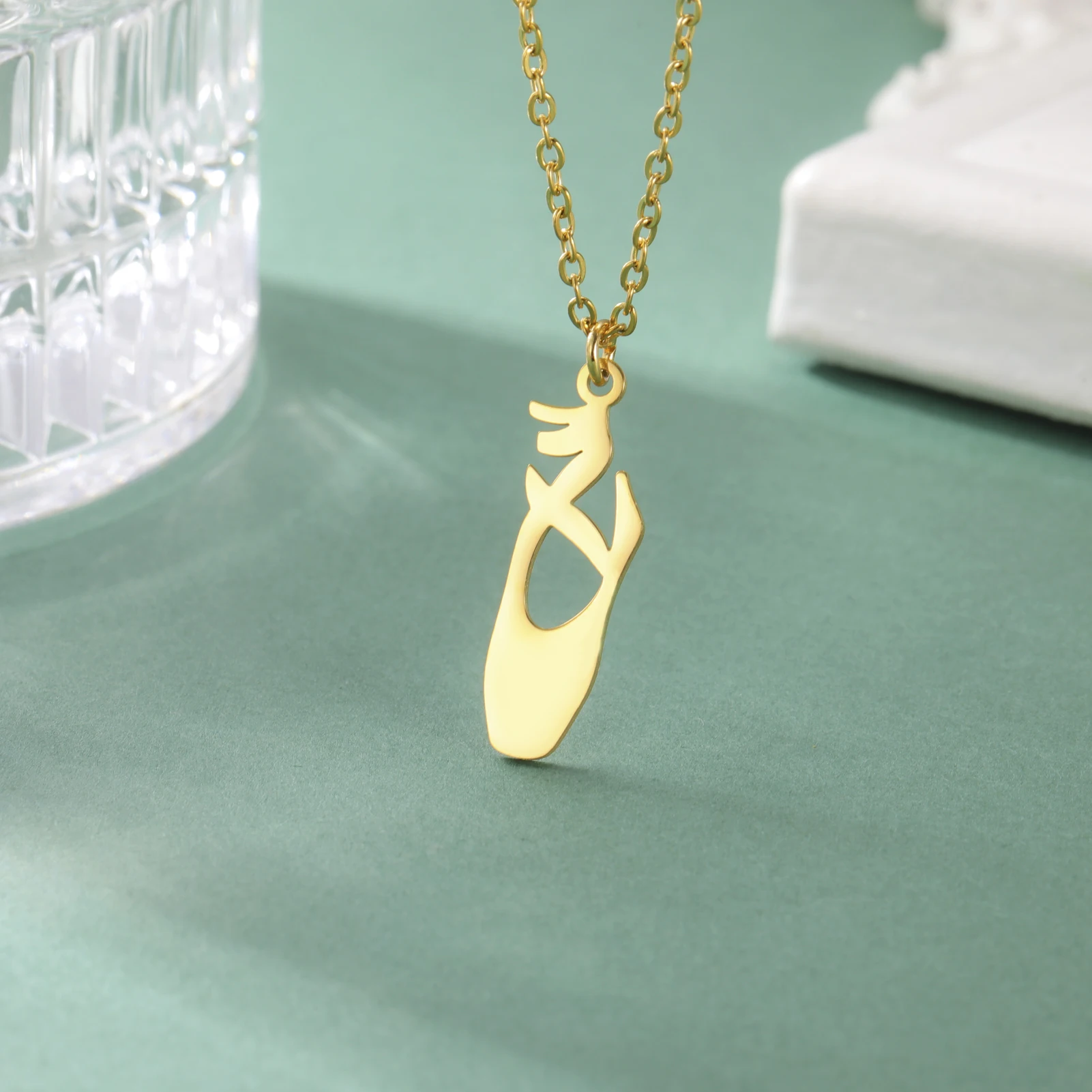 Kkjoy Mode Edelstahl Gold Farbe Ballerina Anhänger Halskette Für Frauen Tanzen Mädchen Schmuck Geburtstag Geschenk Großhandel – Detail 18