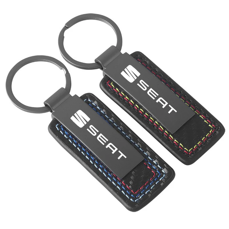 Metal﻿ Laser Engraving Retro Vintage Keyring Keychain For SEAT Toledo Leon Exeo Mk3 Mk2 5f Ateca Altea Bolero Salsa Accessories