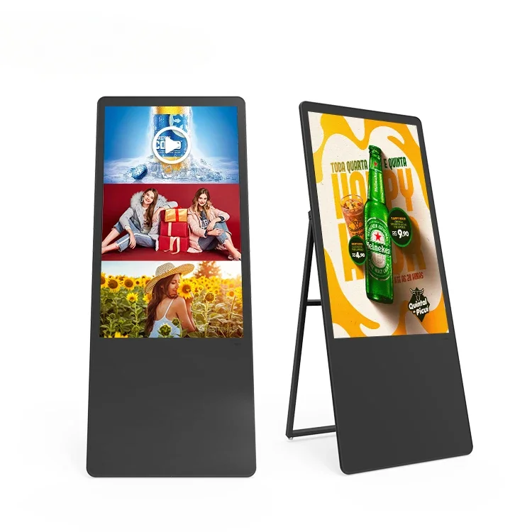 43 Inch Full Screen Indoor Media Advertising Display 1080P Lcd Android Portable Touch Screen Digital Poster Kiosk