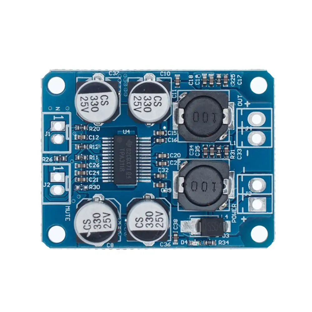 1Pcs TPA3118 PBTL Digital Audio Amplifier Board Low Power Consumption 60W 32Pin Original Chip 4-8 Ohms DC8-24V Mono Amp Module