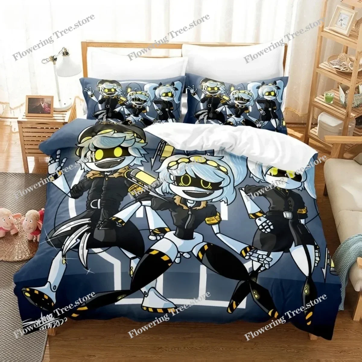 

3D Printing Murder-Drones Bedding Set,Fashion Murder-Drones Duvet cover Sets Home Textiles Adult Children Bedroom Duvetcover Set