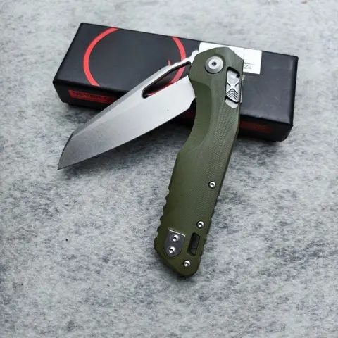 MSI Pocket Knife G10 Folding Knife Compact Design Precise and Durable Ideal for Outdoor Jungle Hiking EDC Tool Knife Men's Gift.