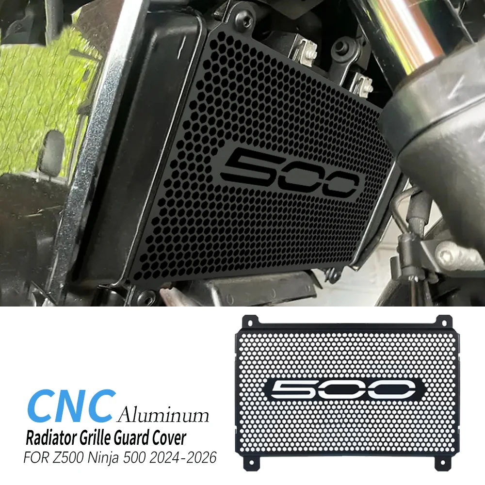 ملحقات الدراجة النارية لـ Kawasaki Z500 Ninja 500 Z 500 Ninja500 SE ABS 2026 2025 2024 شبكة المبرد غطاء حماية حامي