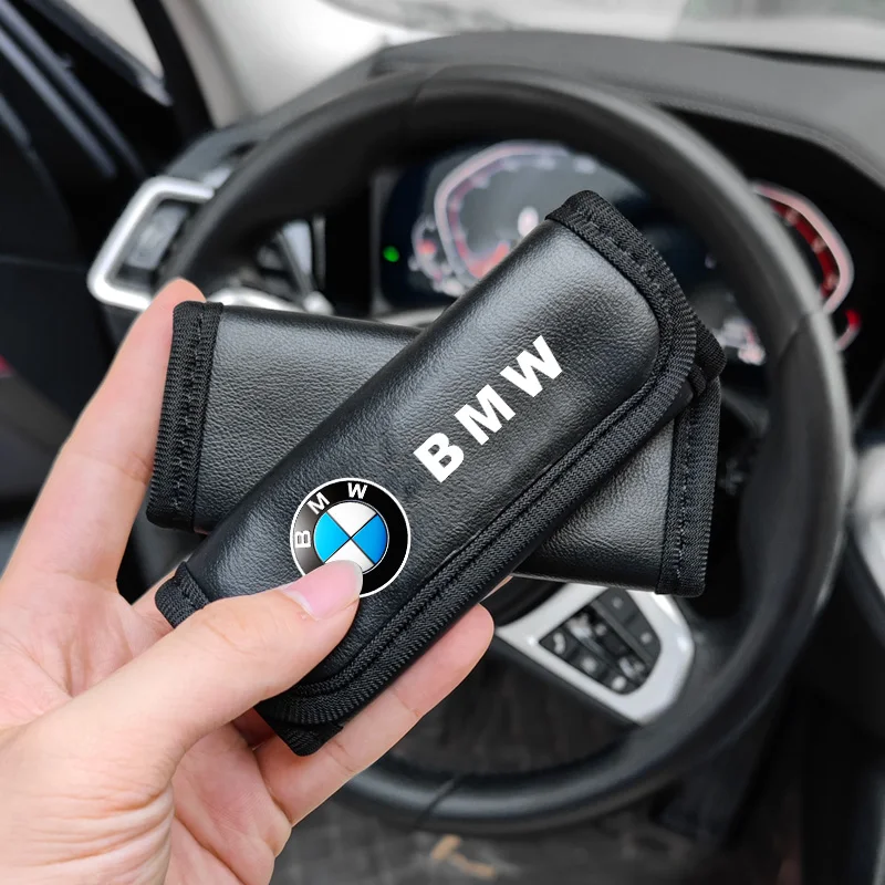 Car Emblem Roof Handle Protection Pull Gloves Auto Interior Accessories For BMW M Performance E36 E60 E90 X2 X1 X3 X5 E46 E39 E7