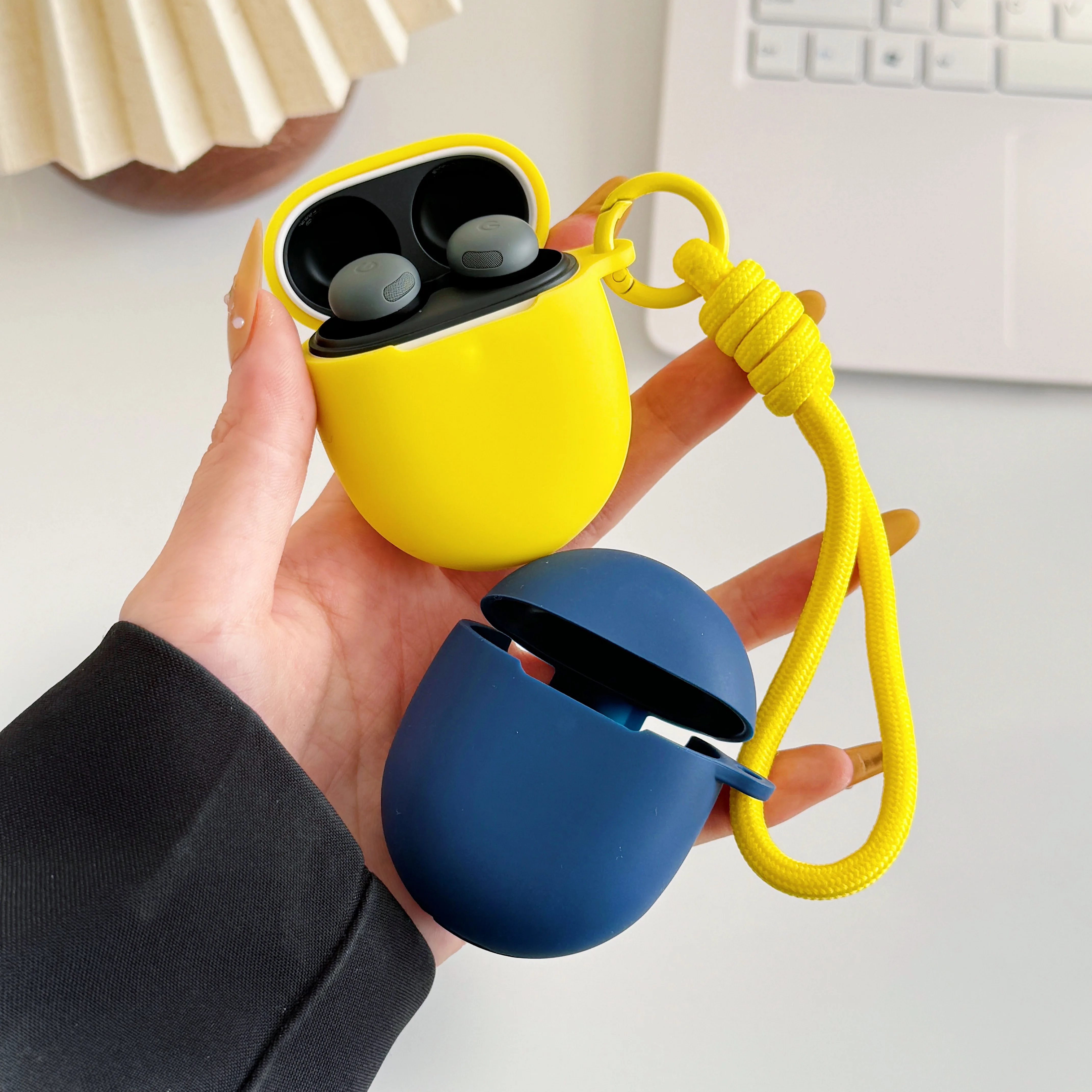 

For Google Pixel Buds Pro Headphone Case, Suitable for Google Pro 2 Headphone Case, Suitable for Google Buds 2a Case with Rope