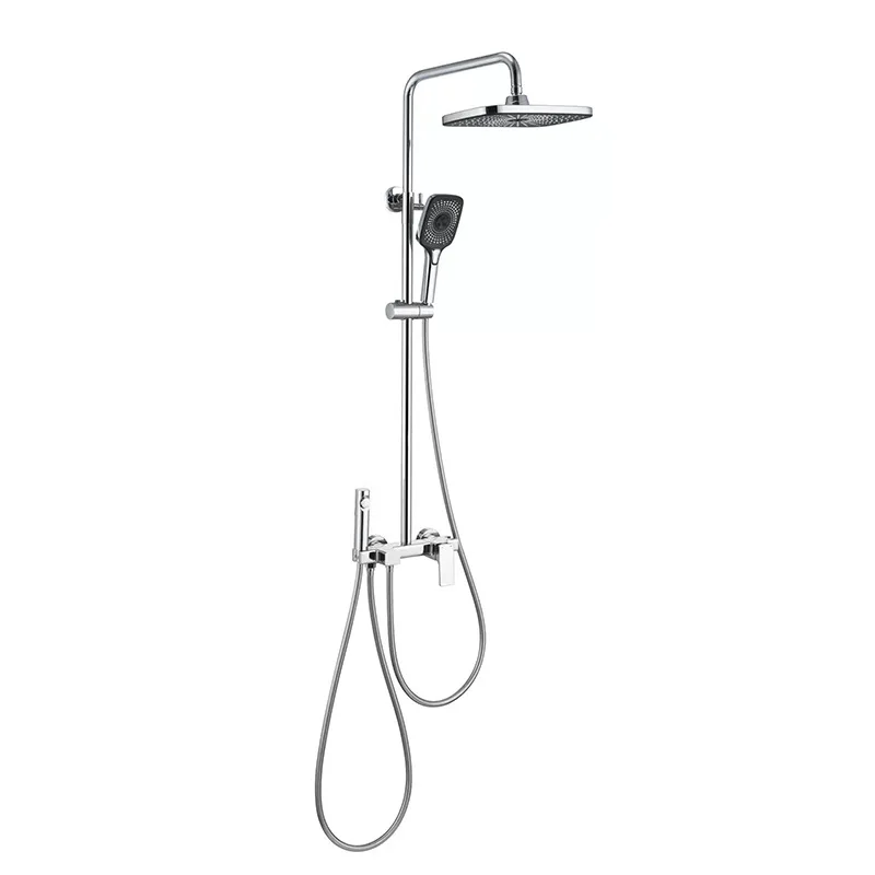 

oversized, atmospheric top spray, four-speed shower, multi-function, button, portable
