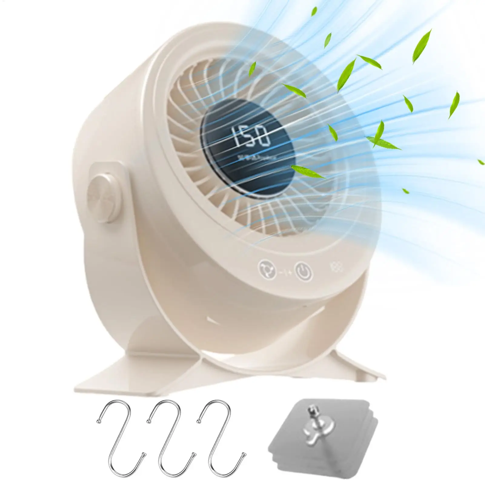 

Small Desk Fan Rotatable Head Summer Appliance Table Fan With 150 Speeds For Study Bedroom Dining Room Dorm Room Computer Table