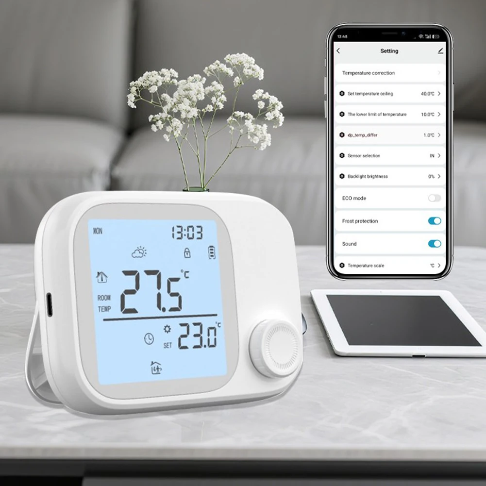 

RF433 термостат для беспроводных водонагревателей Tuya WiFi, термостаты газового котла и аксессуары для умной системы отопления, инструменты