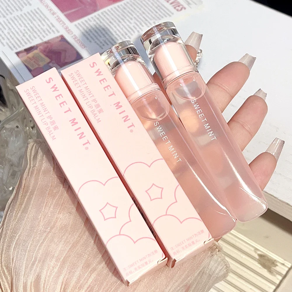 Plumping Liquid Lip Balm Long Lasting Moisturizing Colorless Hydrating Lip Gloss Water Light Mirrored Korean Make-up Lips Care