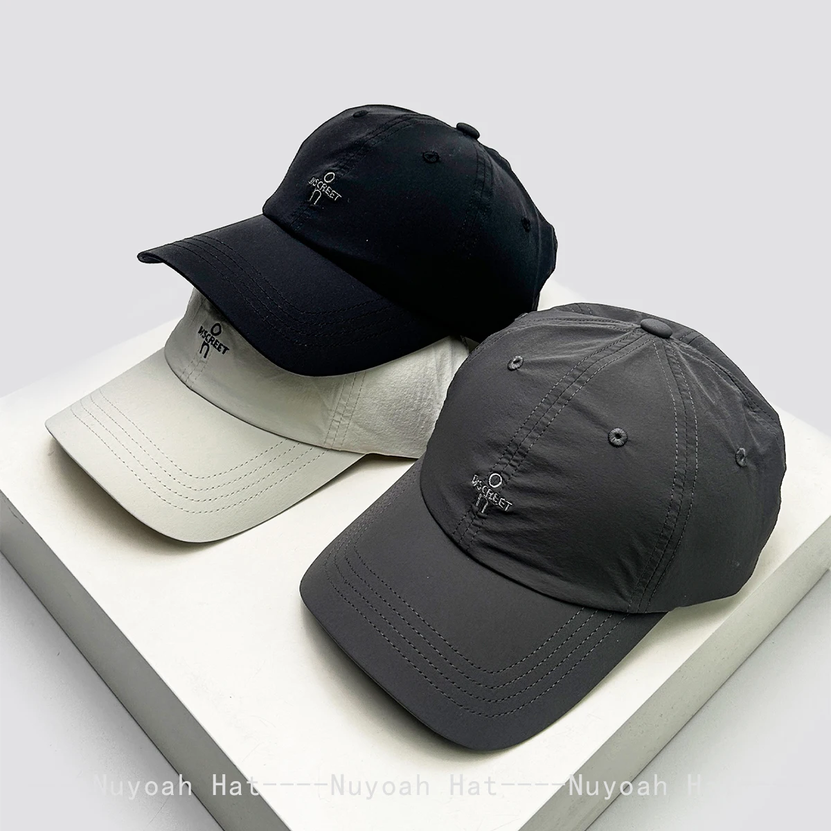 

New Men Women Korean Quick-dry Embroidered Letters Baseball Hats Sunshade Elastic Versatile Outdoor Peaked Caps Fashion Simple