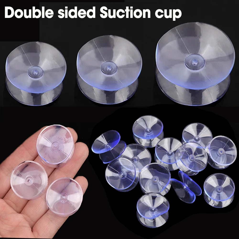 10Pcs Double Sided Suction Cup Sucker Pads for Glass Plastic Aquarium Oxygen Tube 20/30/35/50mm DIY Soap Holder Accessories