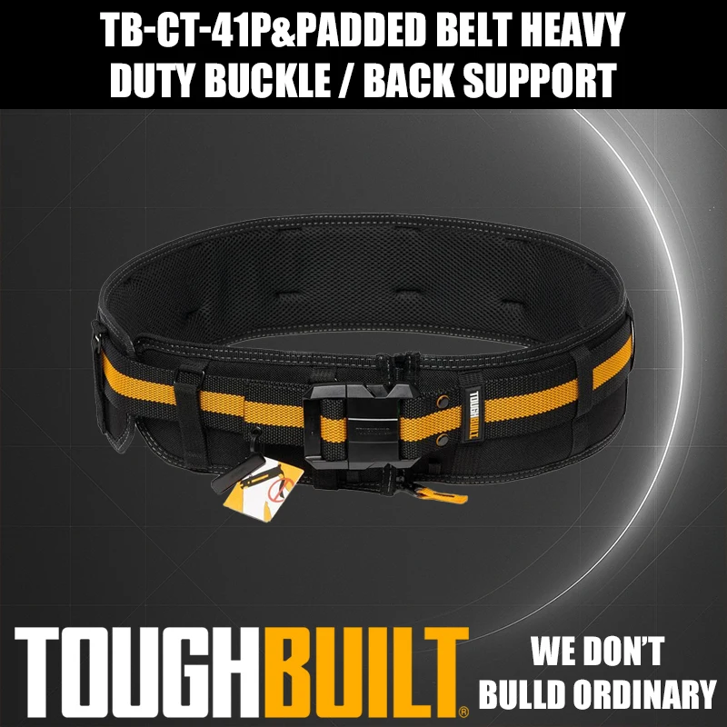 

ToughBuilt TB-CT-41P Мягкий ремень Прочная пряжка/поддержка спины Очень широкий и усиленный строительный ремень Аксессуары для инструментов