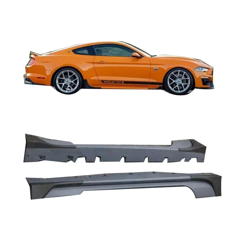 High quality PP material Body Kit Side Skirt for Ford Mustang 2015 Coupe