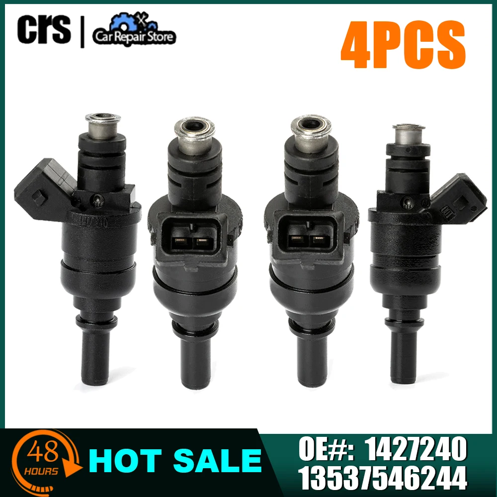 4PCS Fuel Injector 1427240 13537546244 1439800 For BMW E46 E39 X3 Z3 Z4 323i 328Ci 528i 323Ci 525i 320i 325xi 3 5'S 2.5L 2.8L