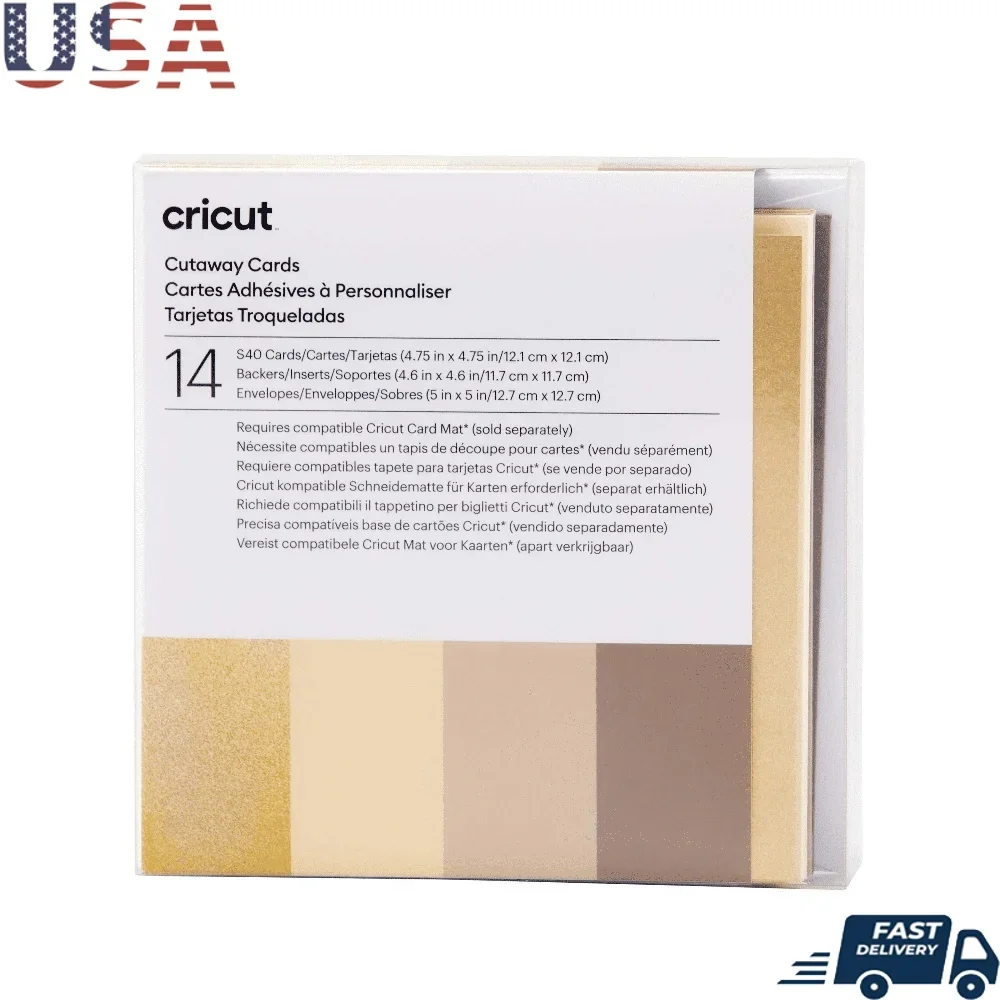 حزمة عينات محايدة لبطاقات كوتاواي مخصصة مع مظاريف لاصقة وباروكات مخصصة ثلاثية الأبعاد ذهبية اللون