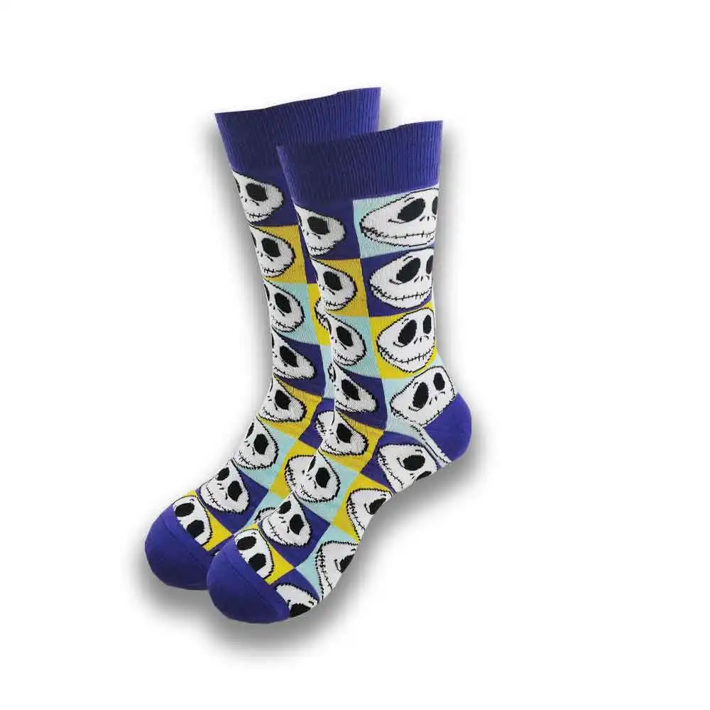 In 2024, the new design will wear high-quality cartoon head fashion men\'s socks in the spring and autumn.