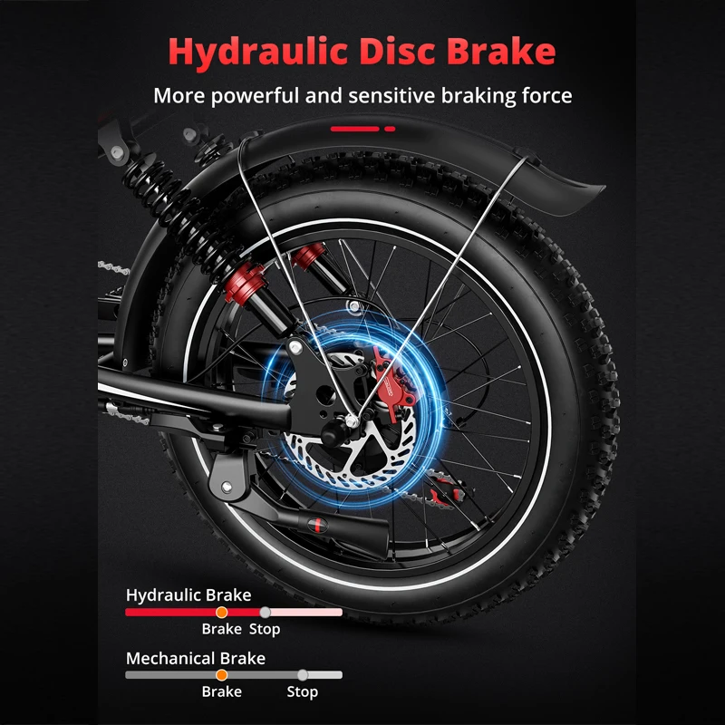 NEW S8Pro HiQiS mountain Electric Bike 2000W Motor 48V 25Ah Battery E-Bike 20 inch Tire 50km/h off road Electric Bicycles image 6
