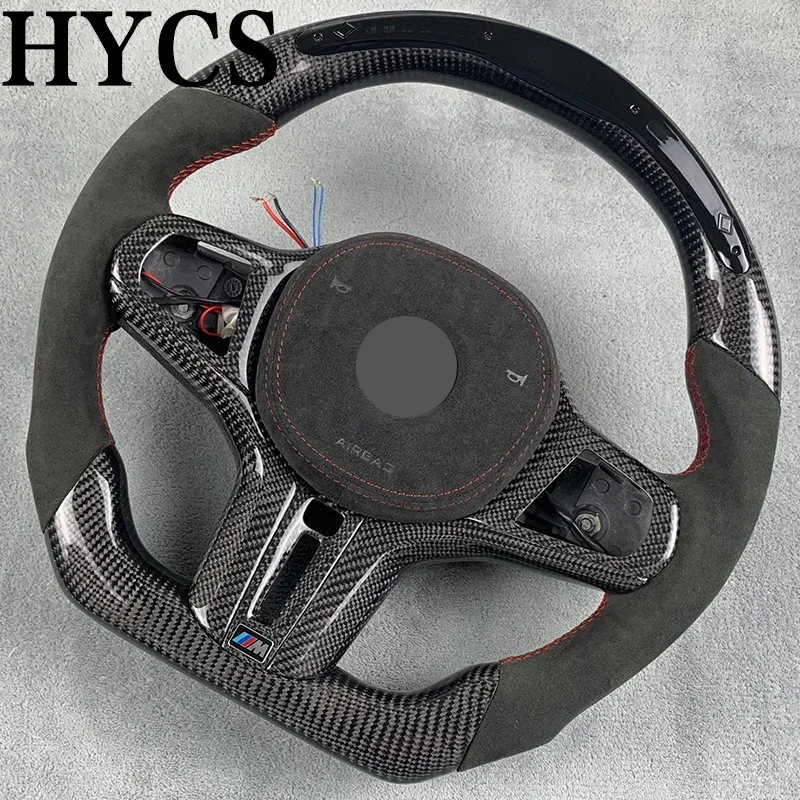 For BMWs  G30 G31 G32 G38 G11 G12 G01 G02 G05 G06 G20 G28 G22 G29 5 Series 3 Series Carbon Fiber Steering Whee