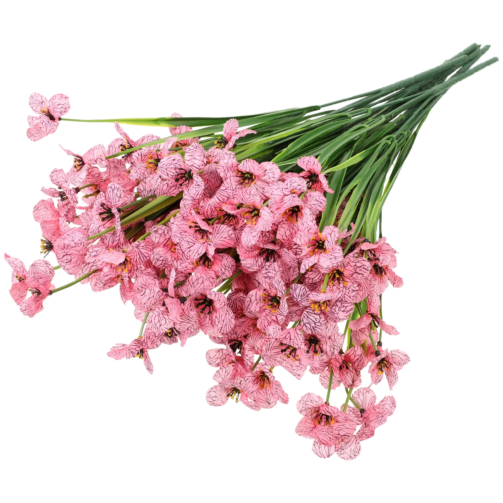 

8pcs Flower Decoration Silk Pink Flowers For Decoration PP Large Fake Flowers for Crafts Home Office Outdoor Photo Props