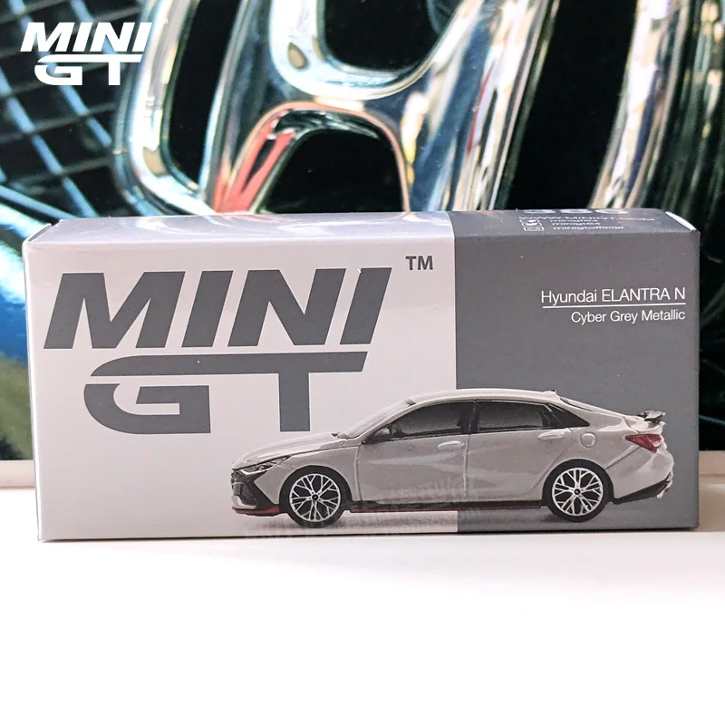 

TSM MINI GT 386 1:64 Hyundai Elantra N Simulation alloy car model collection decoration