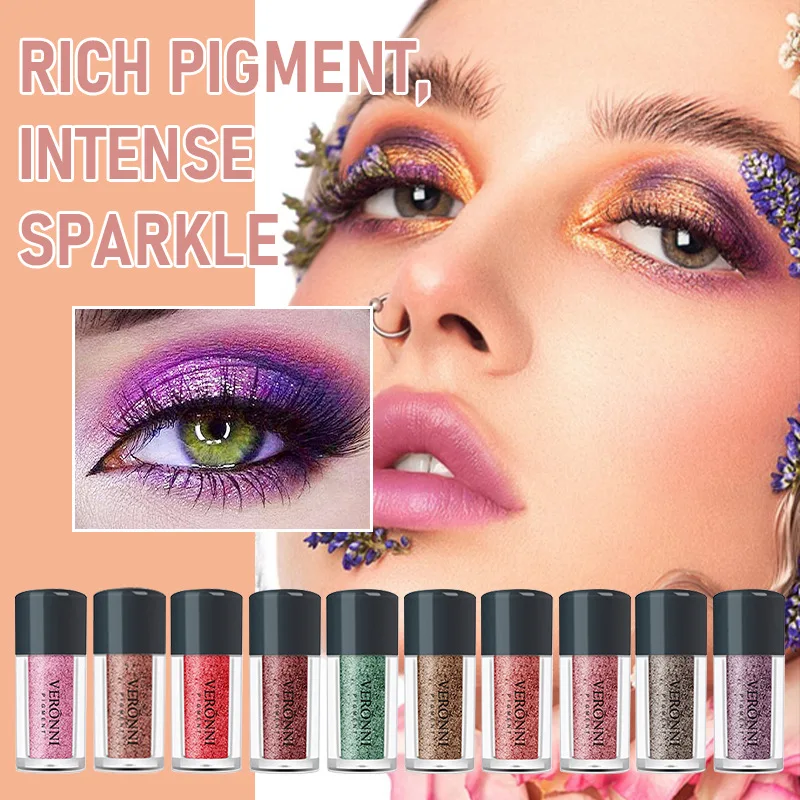 1pc Glitter Metallic Waterproof Liquid Eyeshadow Long-Lasting & Smudge-Proof Blue Pink Purple Korean Makeup Eye Shadow Cosmetics