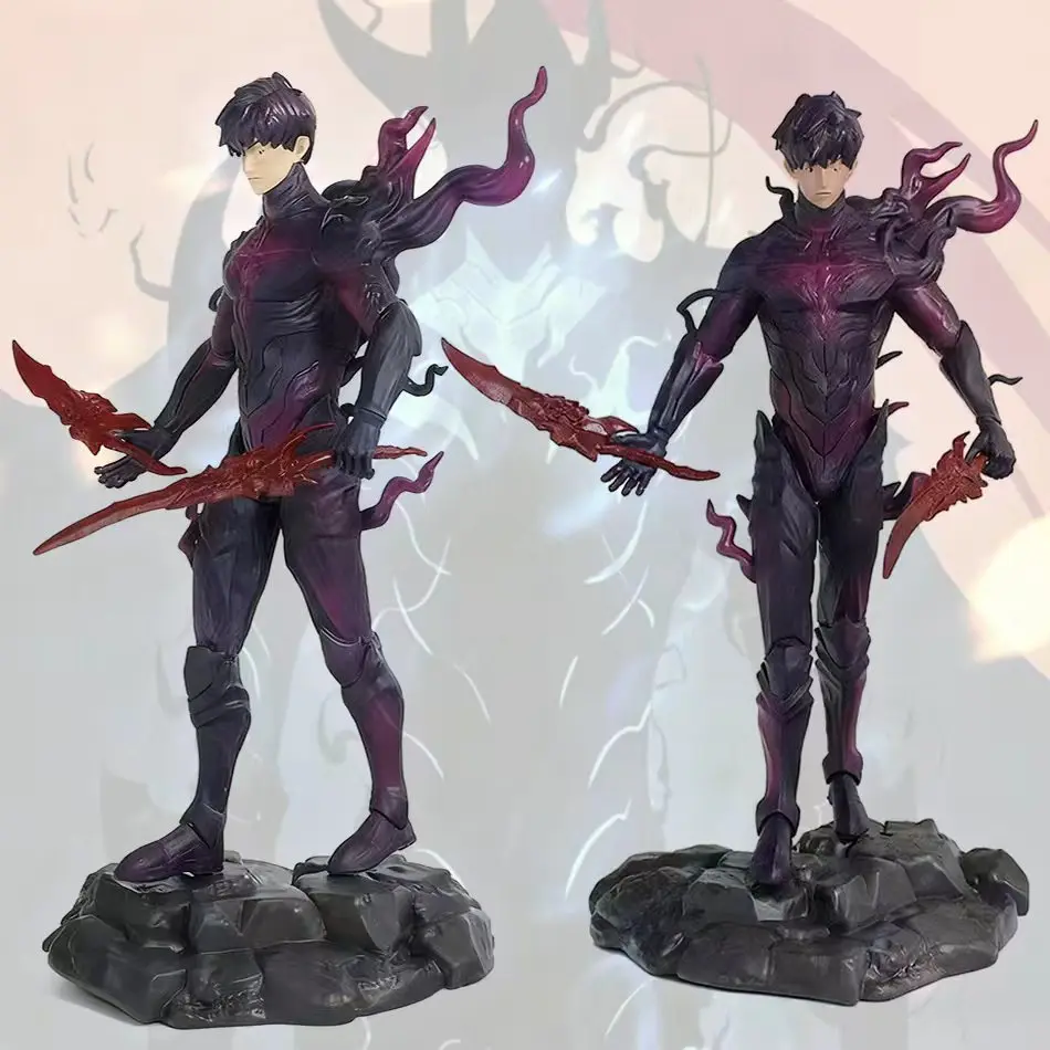 Solo Leveling" 21,5 cm Jung Yu (Hunter) staande pose PVC-actiefiguur - anime karaktermodel speelgoedcadeauset