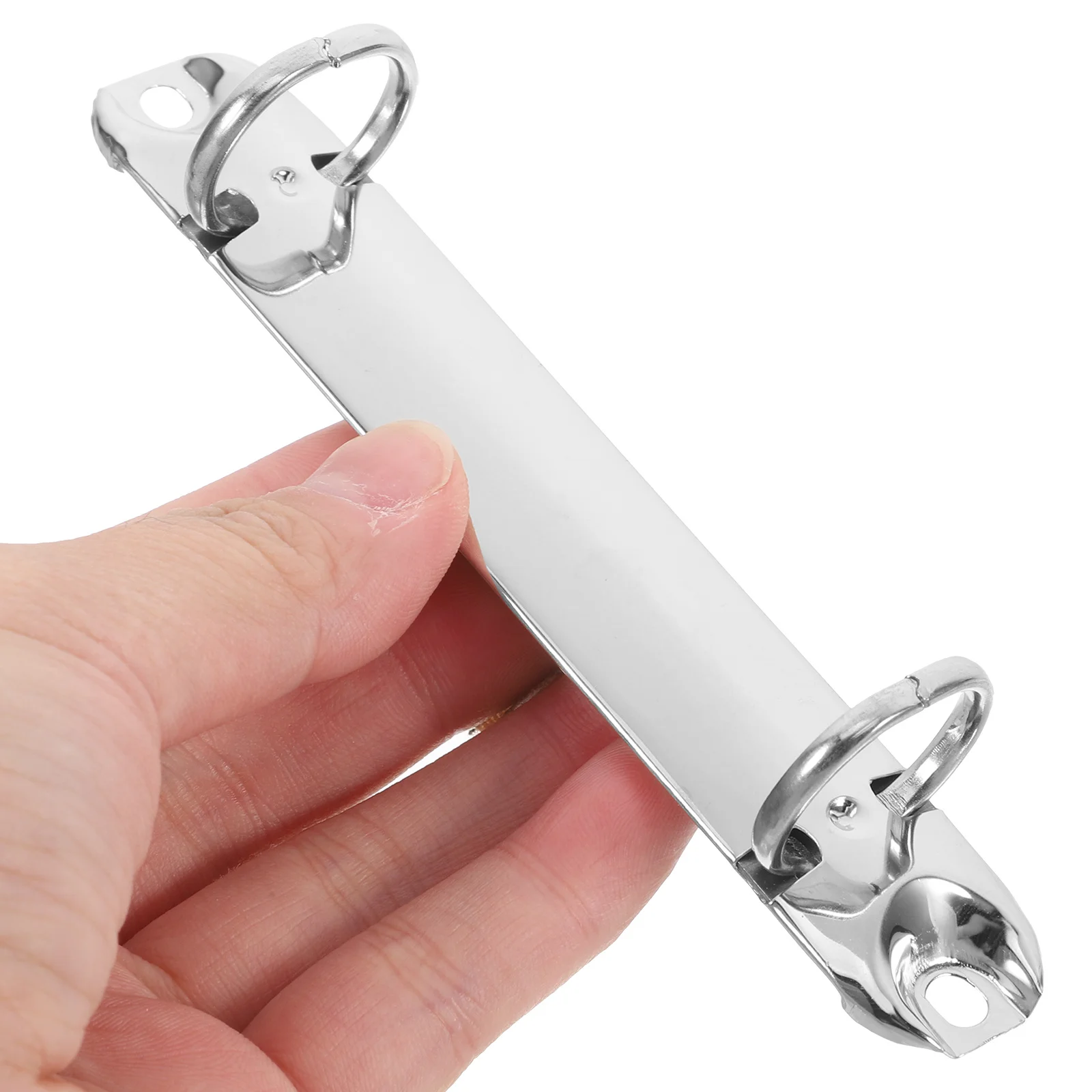 Silver Metal Book For Diy Notebook Binder Loose Leaf Organizer Document Folder Planner Pages Two Ring Binder Mechanism