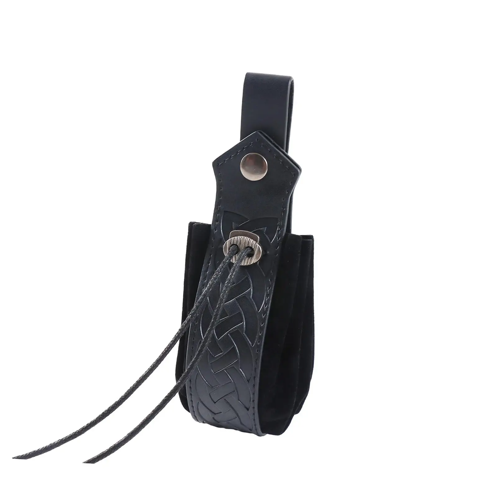 

Men Medieval Knight PU Belt Pouch Fancy Dress Bag Embossed Pattern Purse for