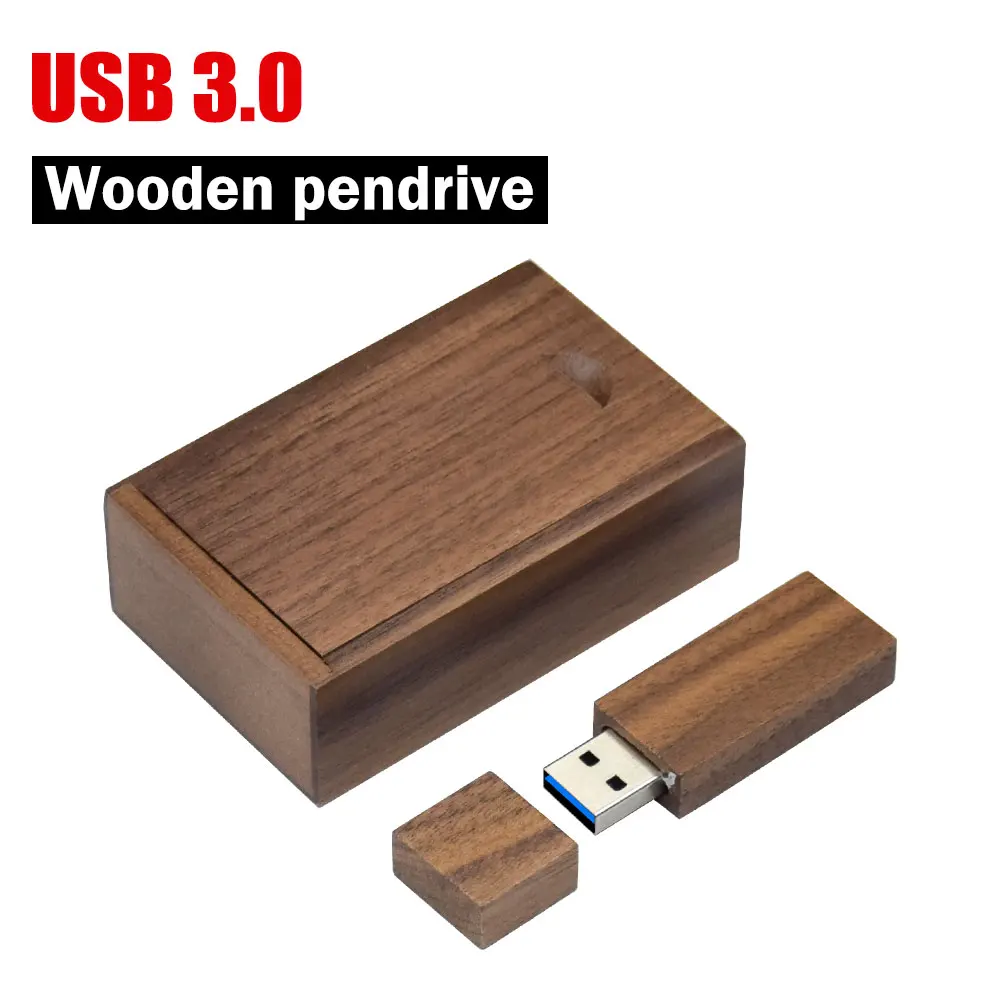 

USB-флешка в деревянной коробке с индивидуальным логотипом, 128 ГБ, подарок на свадьбу, флеш-накопитель 64 ГБ, деревянный USB-накопитель 32 ГБ, U-диск