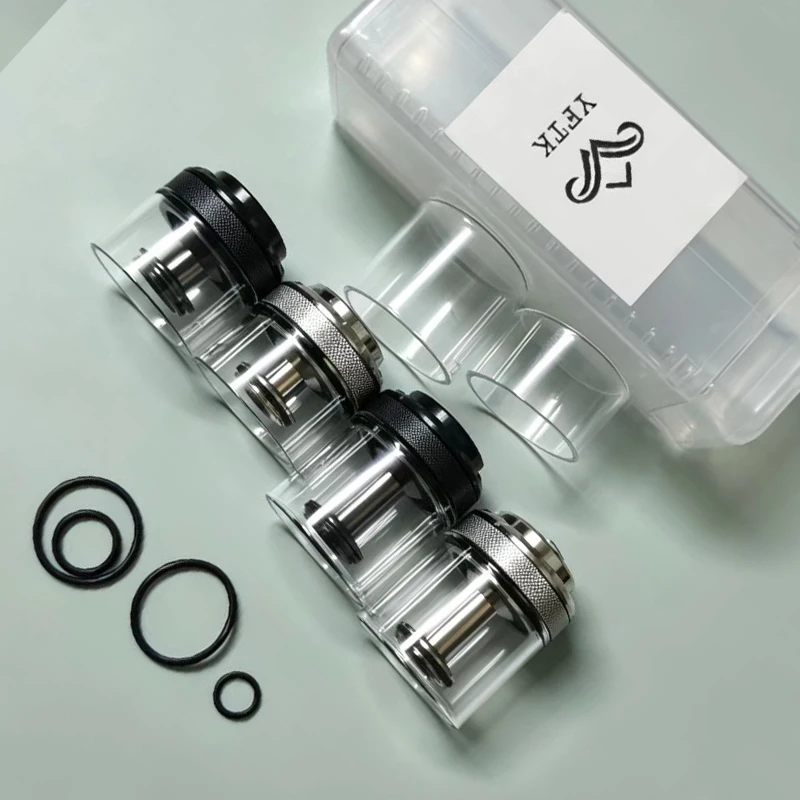 YFTK Bishop MTL becap cap RTA Tank Değişimi 2ML/4ML gözlük/tüp/Alt v1 hava akışı yok/ Hava pimleri Dekoratif Yedek Parçalar