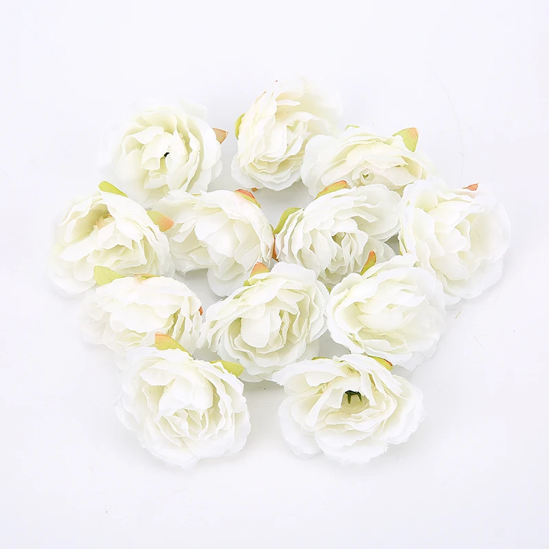 10/20PCS Peony Head Artificial Flowers 4CM Silk Flower For Wedding Decoration Home Room Decor Scrapbook DIY Craft Fake Flowers image 5