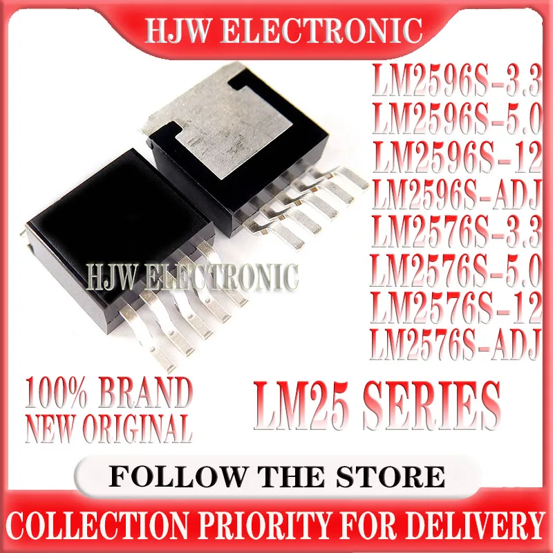 

10pcs LM2596S LM2576S LM2596S-3.3 LM2596S-5.0 LM2596S-12 LM2596S-ADJ LM2576S-3.3 LM2576S-5.0 LM2576S-12 LM2576S-ADJ TO-263