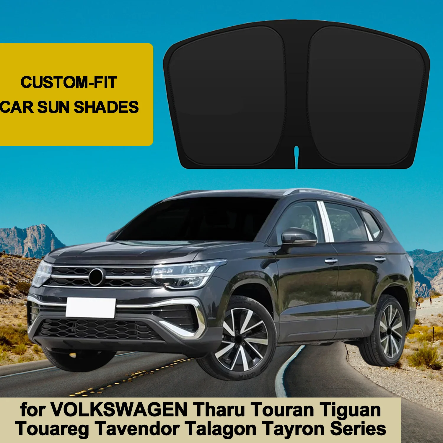 

For VOLKSWAGEN Tharu Touran Tiguan Touareg Tavendor Talagon Tayron 2006-2025Windshield Sun Shade Accessories Custom Fit Sunshade